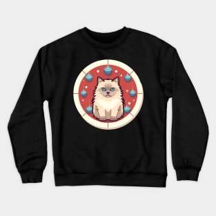 Ragdoll Cat Xmas  Ornament, Love Cats Crewneck Sweatshirt